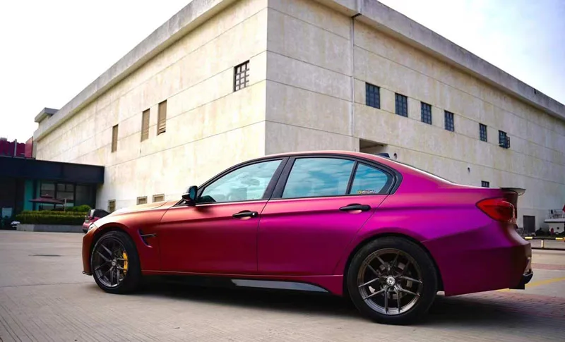 

Premium Ultra Matte Flip Pink Purple Vinyl Film Wrap Chameleon Car Wrapping Roll with Air Release Adhesive Decal