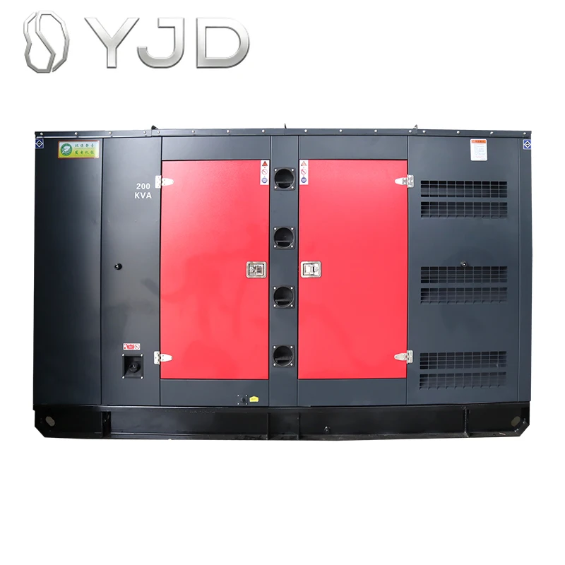 200KVA Powered Silent Diesel Generator 80KW Electric Power Genset Remote Start Auto 100% Copper Alternator Factory Price