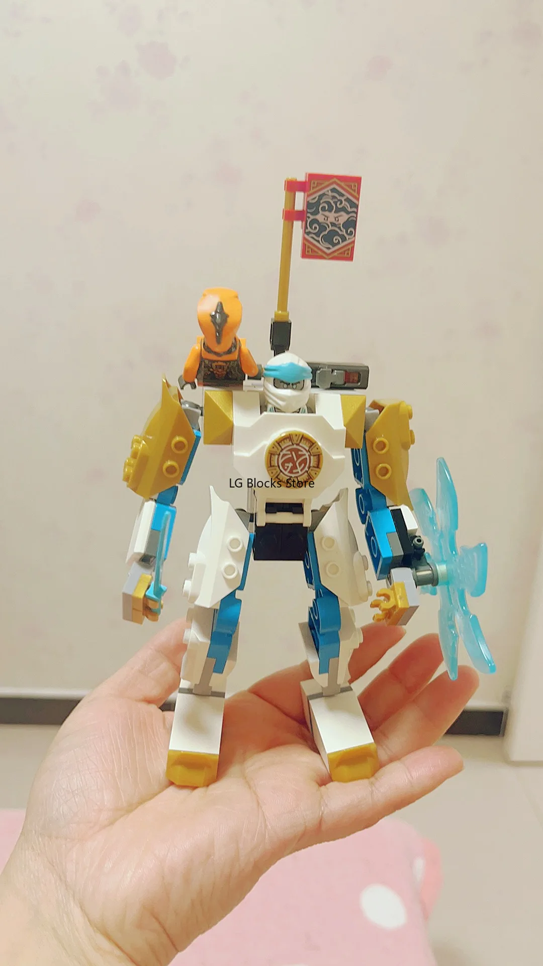 LEGO NINJAGO Zane's Power Up Mech EVO Action Figure with Cobra