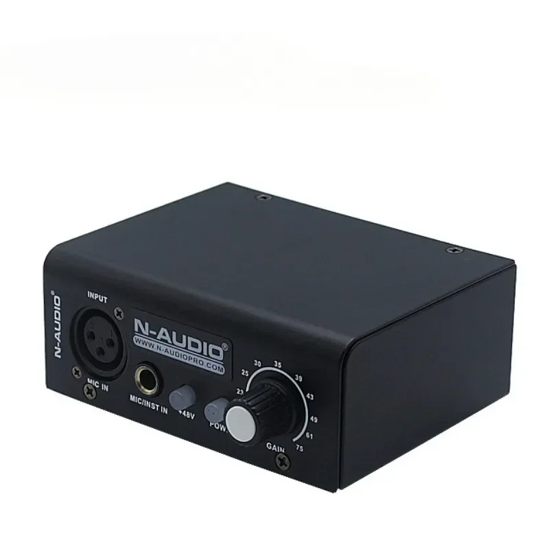 

Ultra-compact Microphone Preamp 1 Channels Microphone Amplifier Instrument Preamplifier for Phantom Power Preamplifier