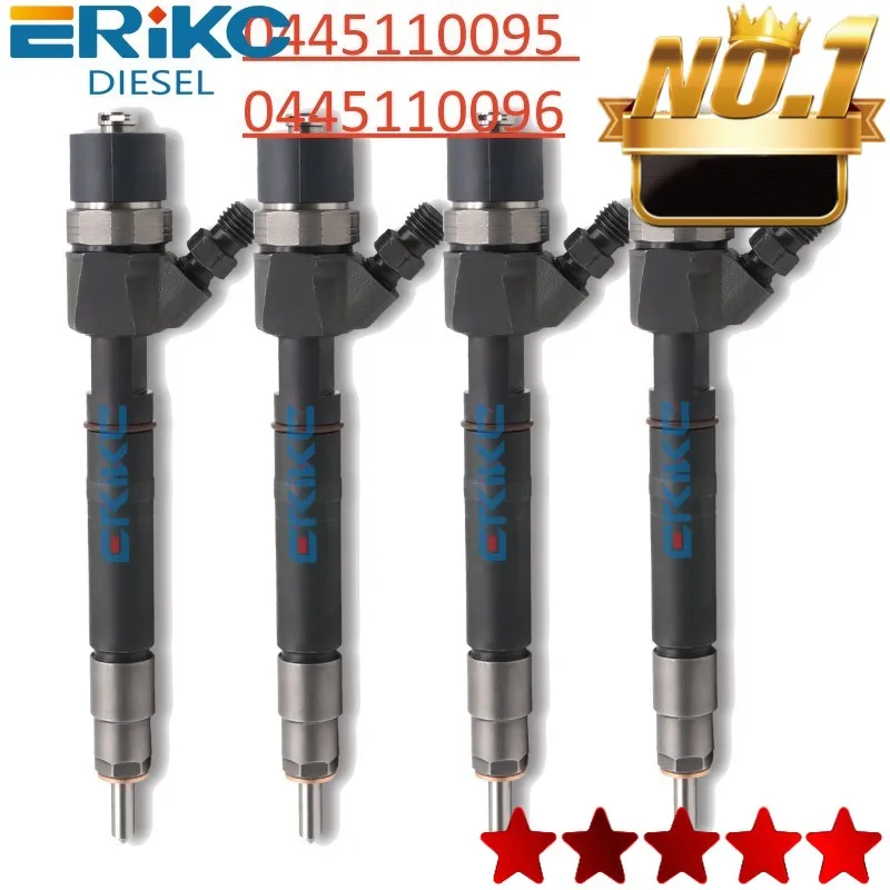 4PCS 0445110095 6130700587 New Diesel Injector 0445110096 0986435037 Auto Engine Nozzle For Mercedes-Benz A6130700587