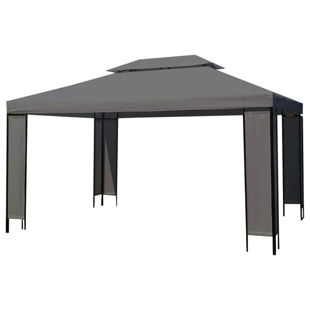 Outdoor Gazebo Vented Canopy Steel Frame Patio Garden Shade Shelter Sun Light Rain Protection, Customized
