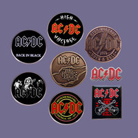 Rock Band Music Brooch Creativity Metal Alloy Fashion Backpack Hat Bag Decorate Pin Lapel Accessory  Fans Boutique Medal Gift