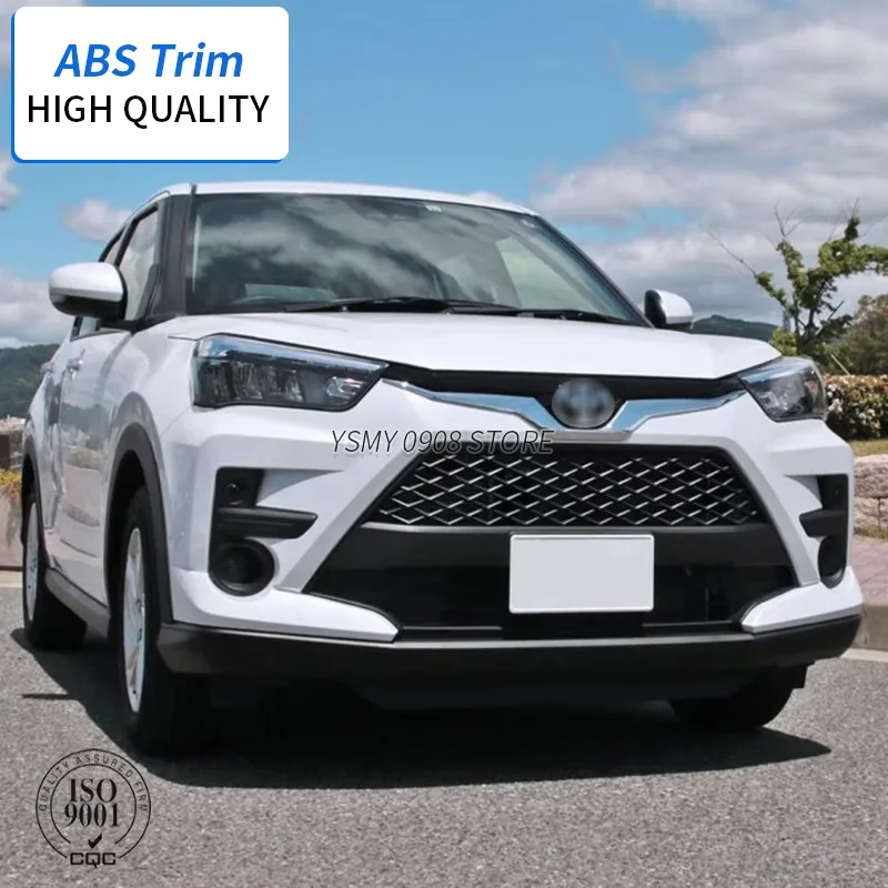 For Toyota Raize 2020 2021 Front Grill Logo Lower Cover Trim 1 PCS High Quality ABS Chrome Car Styling External Accessories