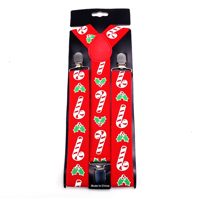 الكبار 3.5 سنتيمتر عيد الميلاد عيد الميلاد النساء الحمالات الرجال قميص الحمالات ل بنطلون بانت الأقواس حزام ثوب الزفاف للرجال غالوس Kawaii هدية