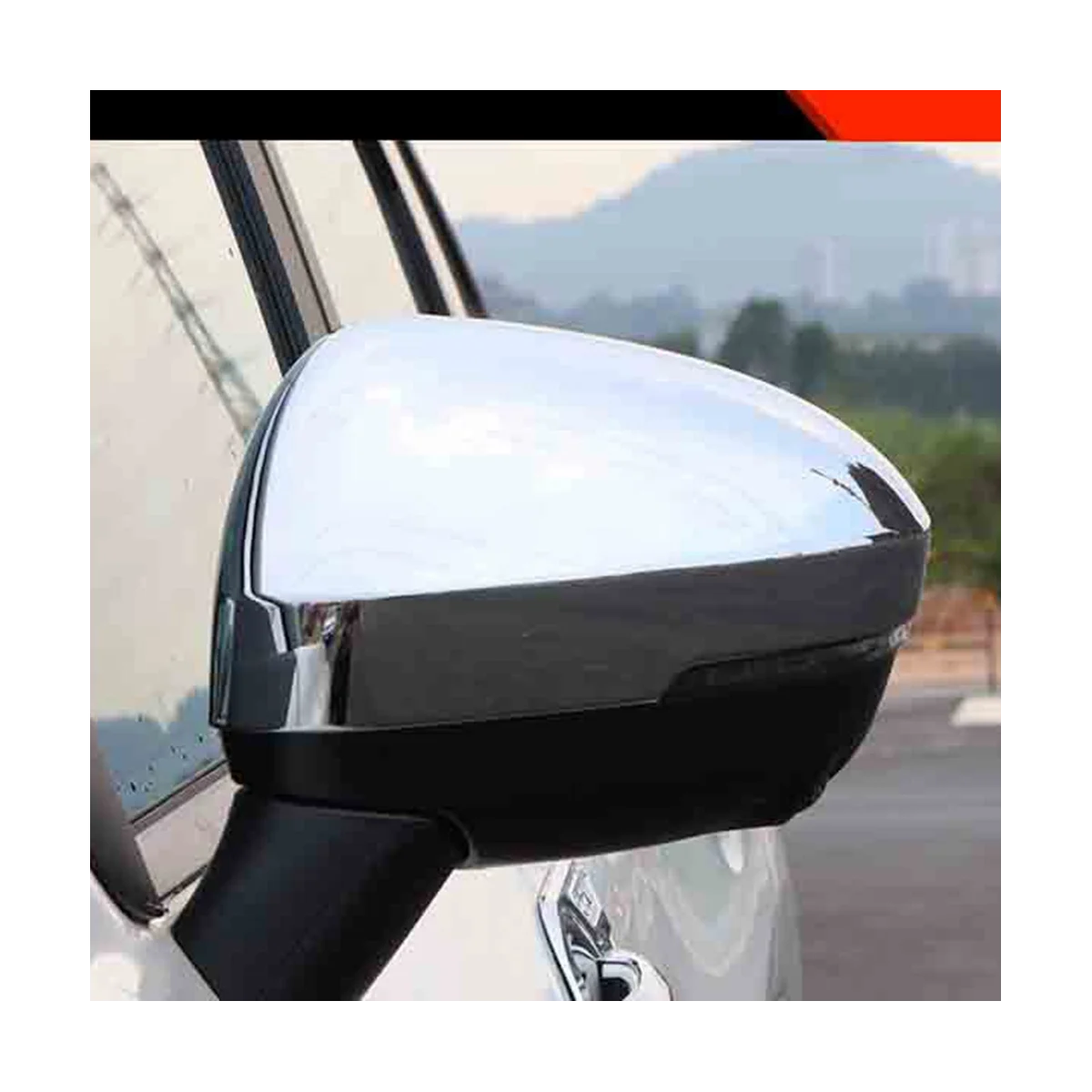 Chrome Car Espelho Retrovisor Tampa Lateral Espelho Asa Cap para Nissan Serena C28 2023