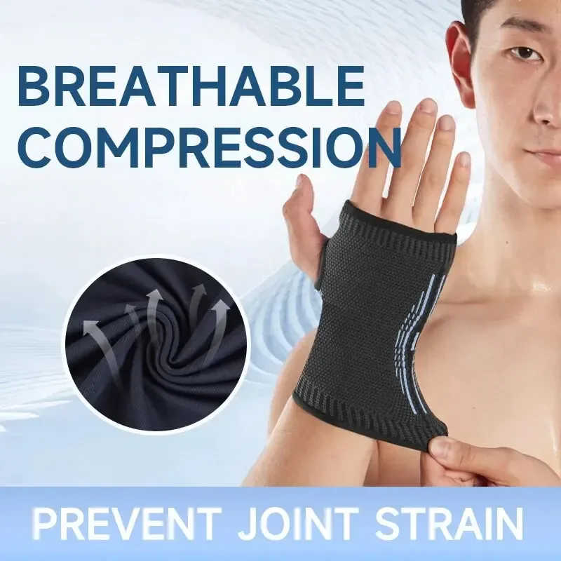 

Knitting High Elastic Hand Sleeve Wrist Compression Brace for Sport Carpal Tunnel Wrist and Hand Pain Relief Workout Gloves