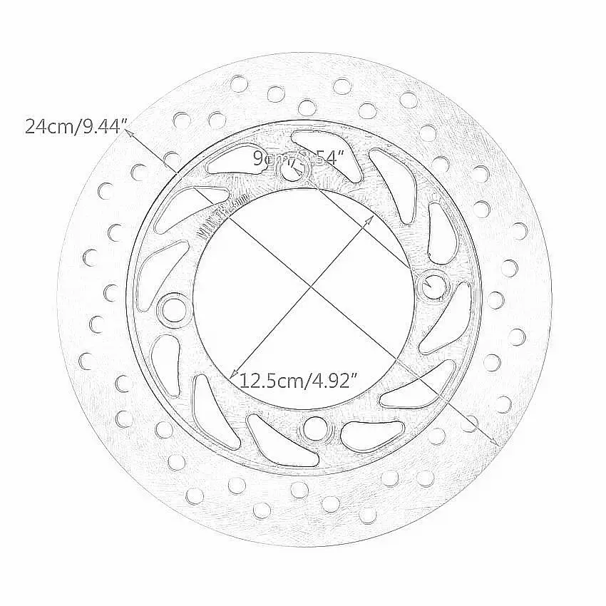 دراجة نارية قرص فرامل لهوندا NSS250 EX5/EX6 AX5/AX6 CB-1 CB400F CB400SF CB750F CB400 VTEC CB500 CB900F CB919C قرص فرامل خلفي