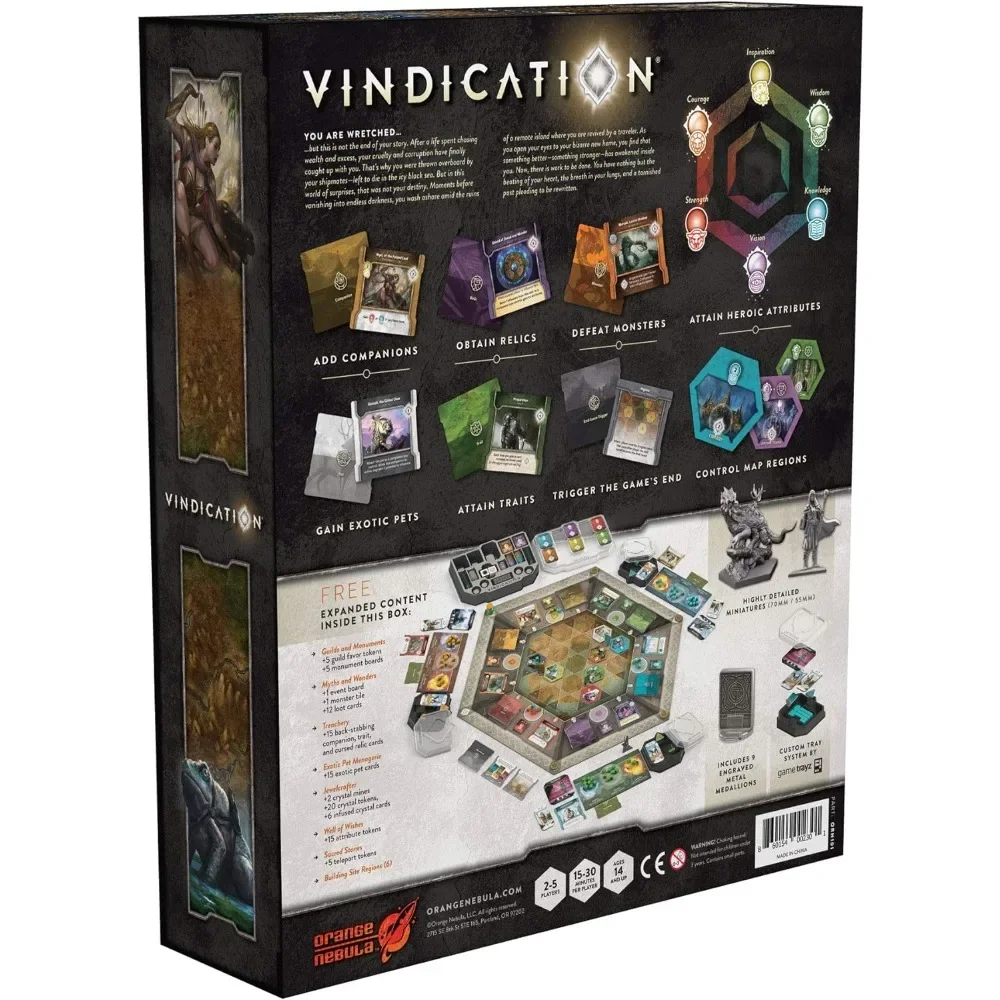 Vindication Board Game by Orange Nebula