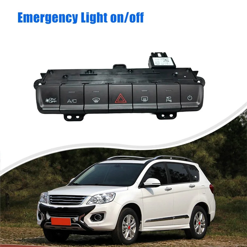 

Новый переключатель панели консоли, аварийный выключатель, переключатель панели центральной консоли в сборе 3774101XKN11A для Great Wall Harvard H6