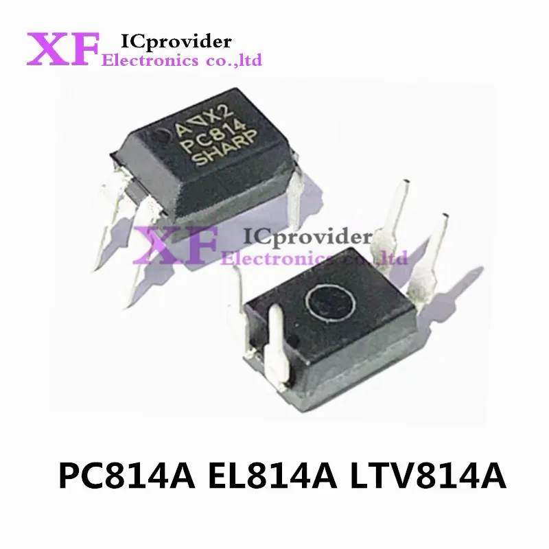 50pcs New Original PC814A PC814 EL814A EL814 LTV814A LTV814 B-C-D Imported Chip SOP Direct Insert DIP Optocoupler  Chip Stock