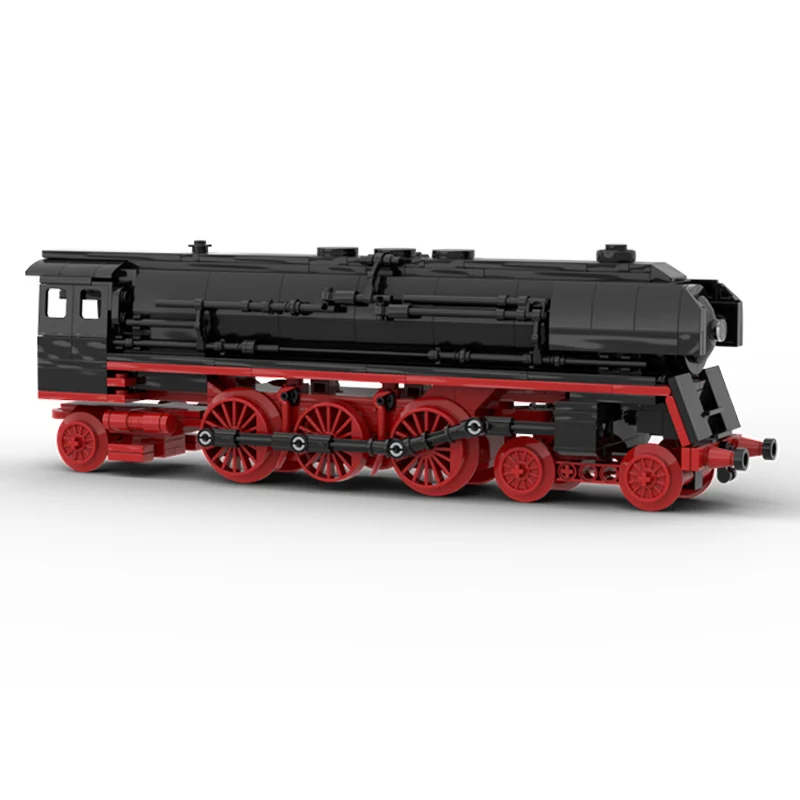 City Car Model MOC Building Bricks Railway BR 01 Steam Locomotive Modular Technology Children Holiday Gifts Assemble Toys Suit