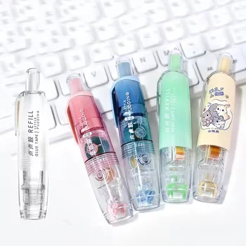 WQN-5 m * 6mm cinta de doble cara estudiante DIY álbum de recortes revista cinta de alta viscosidad suministros de papelería de aprendizaje para estudiantes 3 piezas