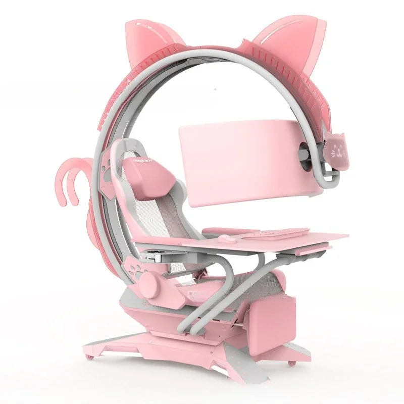 New Xiaolong pink C4 computer cockpit integrated e-sports space capsule fat house Internet celebrity e-sports chair