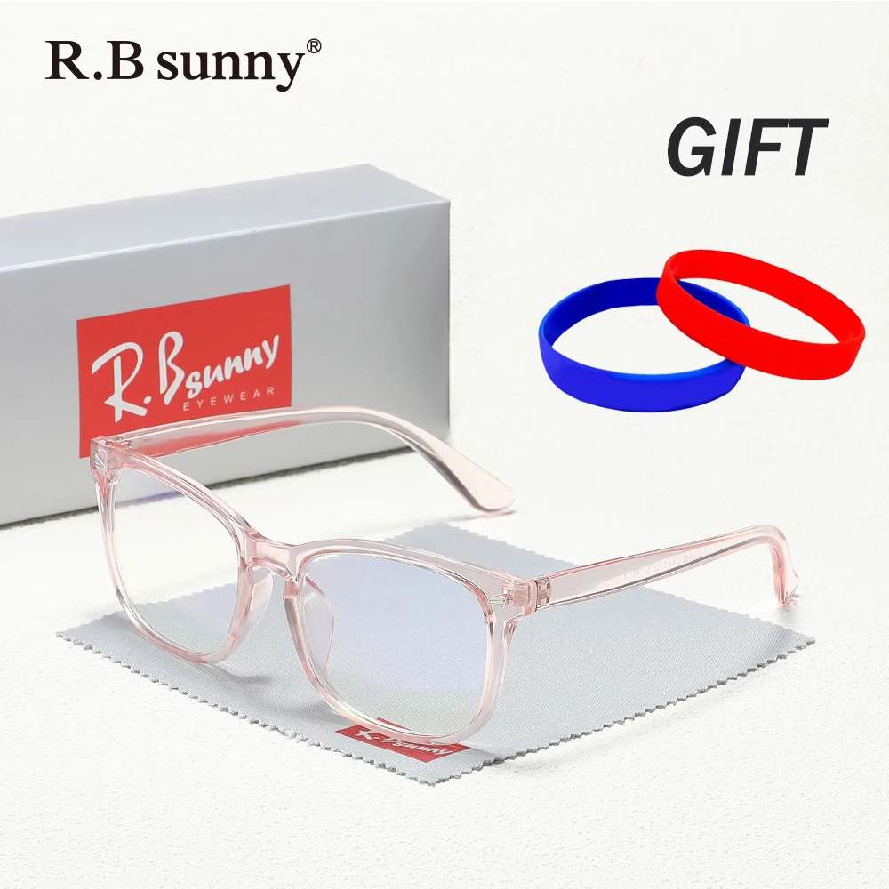 نظارات كلاسيكية لحجب الضوء الأزرق بإطار مستطيل للرجال والنساء أثناء الترفيه والعمل والدراسة ونظارات الحماية