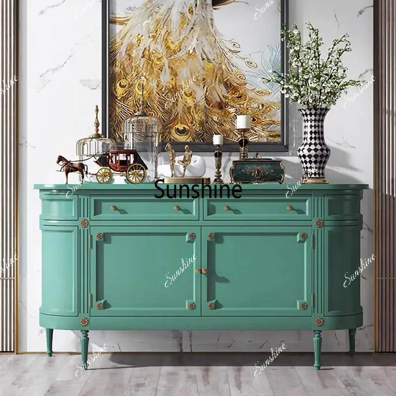 French retro entrance cabinet/neoclassical foyer decoration curved semicircle