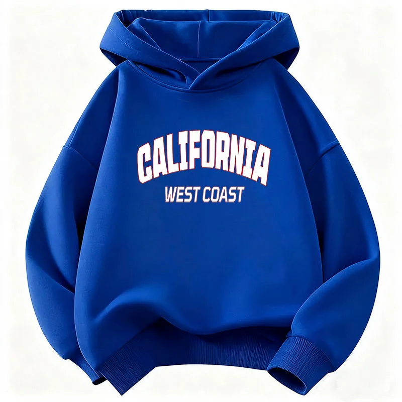 Lässige Mode California Buchstaben Bedruckte Kapuzenpullover Kinder-Sweatshirt Hoodie Y2k Mädchen Herbst Winter Casual