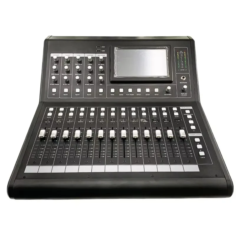 

MS-200 Professional Digital Mixer Audio Professional 16 Channel Mixing Console for DJ Stage Performance Sound Mixer