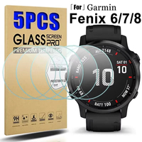 Tempered Glass for Garmin Fenix 8 7 7S 7X 6 6S 6X Pro Sapphire HD Screen Protectors Film for Fenix 8 43/47/51mm 7S 7X Smartwatch