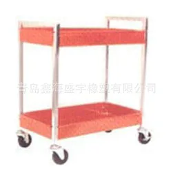 A large supply of various types of service trolleys