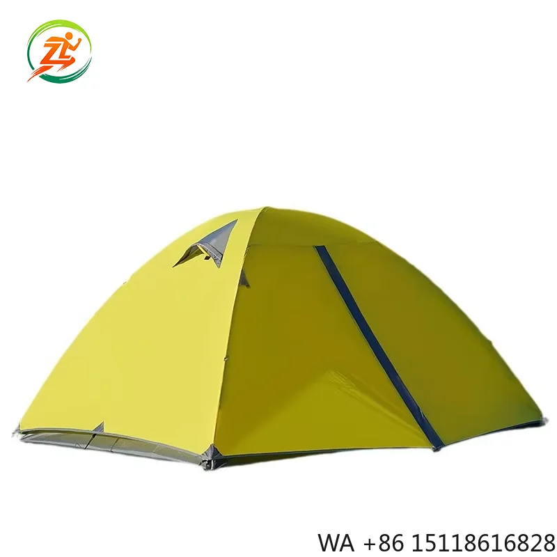 Lightweight Outdoor Hiking Mountaineering Tent 2-3 People Windproof Rainproof Professional Grade Aluminum Pole Oxford Polyester