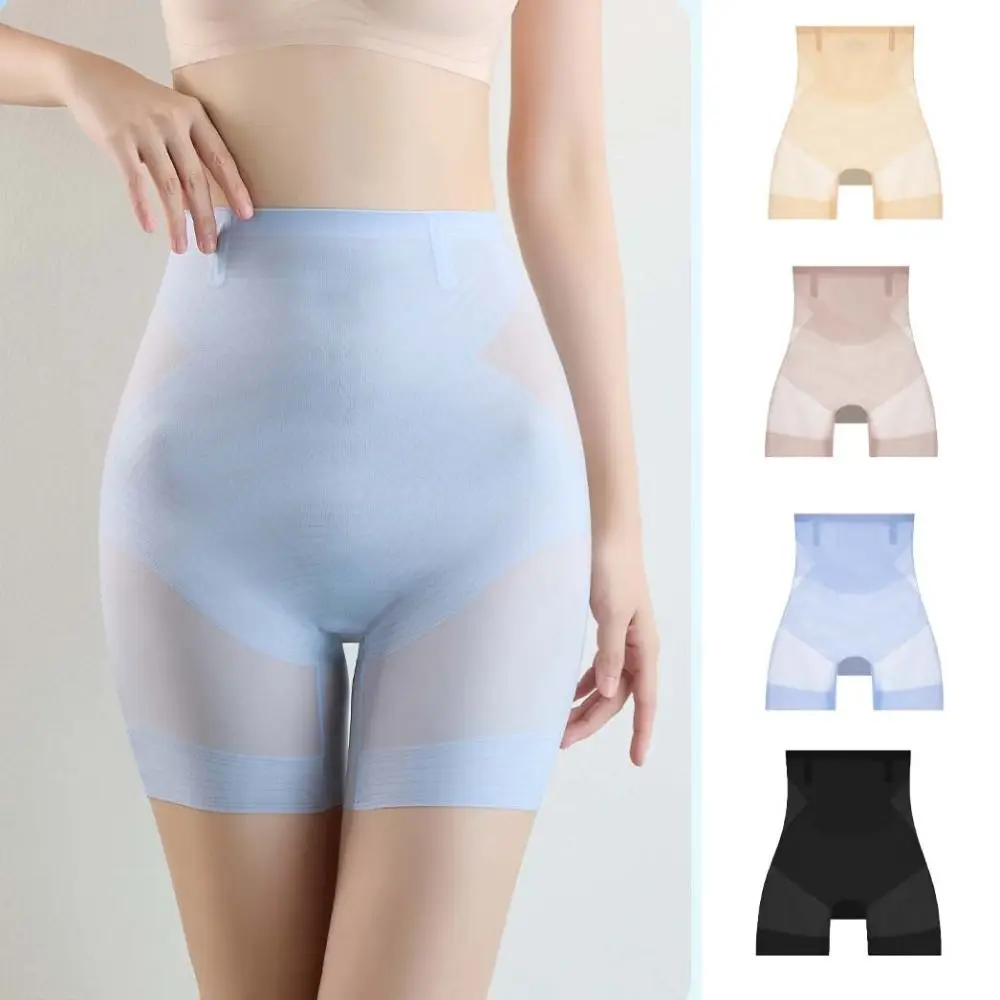 

Ultra-thin Ice Silk High Waist Shapewear Panties Seamless Underpants Women's Body Shaper Briefs Waist Trainer Shorts