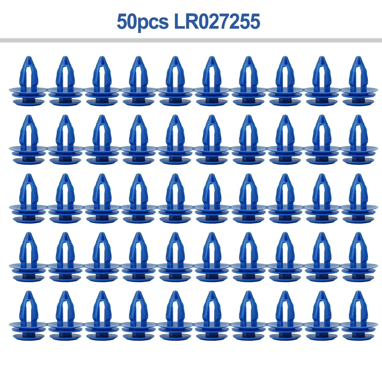 50pcs Outer Wheel Fender Curved Trim Clips Blue Nylon Car Wheel Arch Trim For Rover Evoque LR027255 Accessories