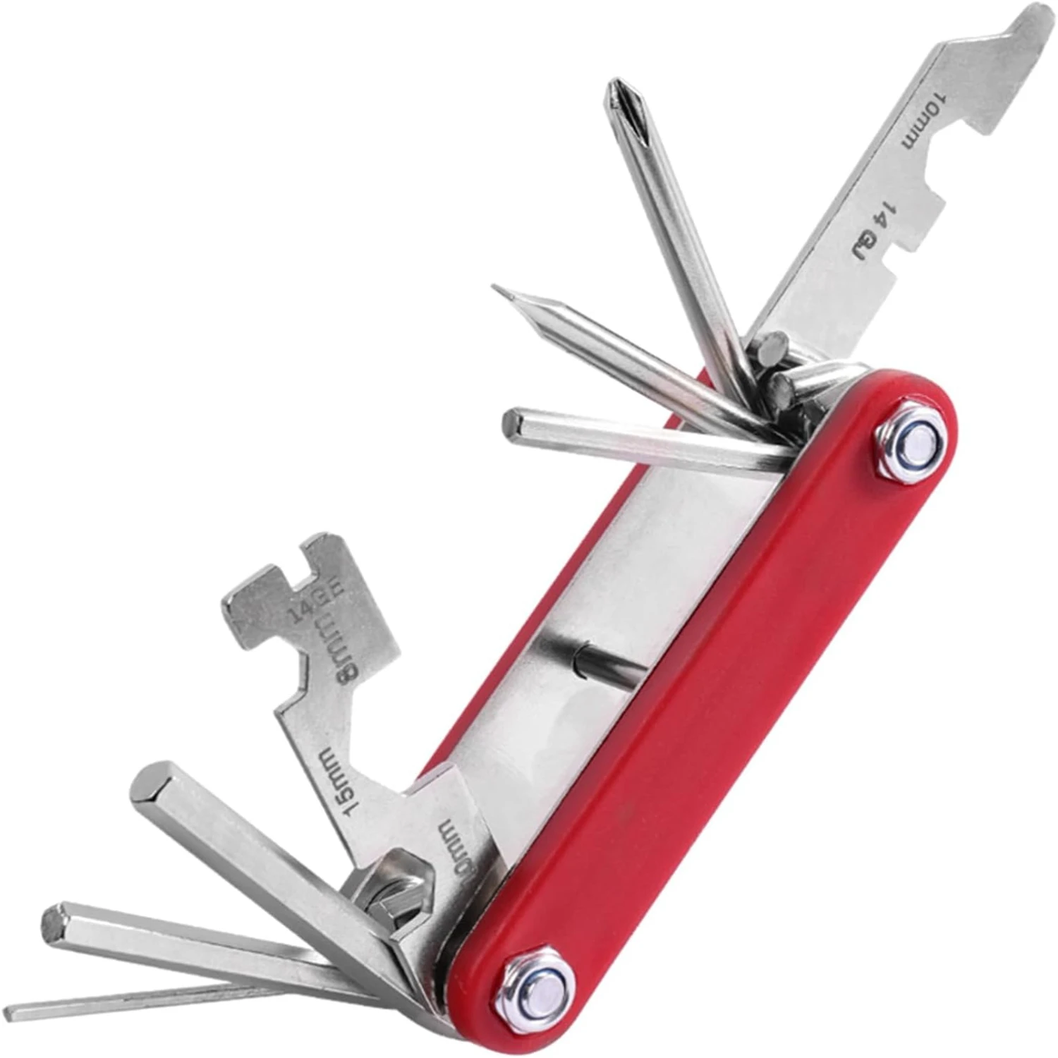 

Portable and Compact 13-in-1 Multifunctional Bicycle Repair Tool Set - Ideal for on-the-go Fixes. Featuring an Essential Foldabl