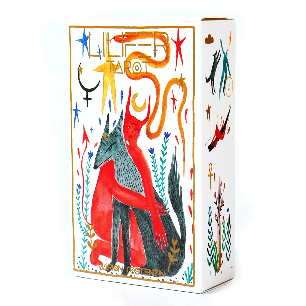 Le Lilifer Tarot 80pcs Cards la Tradition Occulte et ma Propre Pratique Spirituelle Travel Party Gathering Game