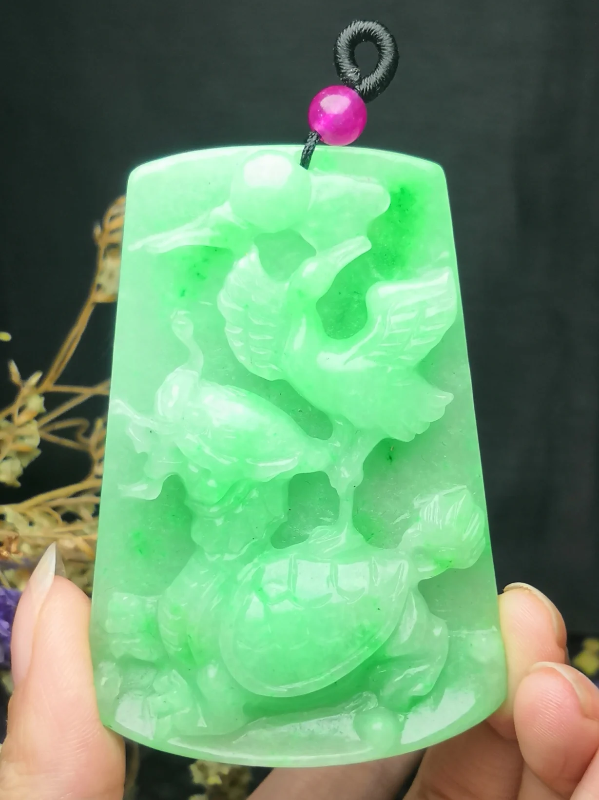 

Hot Selling Hand-carve Jade Dragon Turtle Necklace Pendant Fashion Jewelry Accessories MenWomen Luck Gifts1