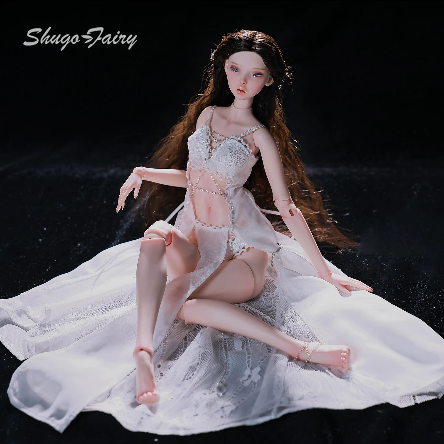 ShugaFairy Phyllis E 1/4 BJD Corpo Especial Artístico Barriga Grande Esbelta Boneca de Resina Poseable Conjunto Completo |   Edição limitada de colecionador