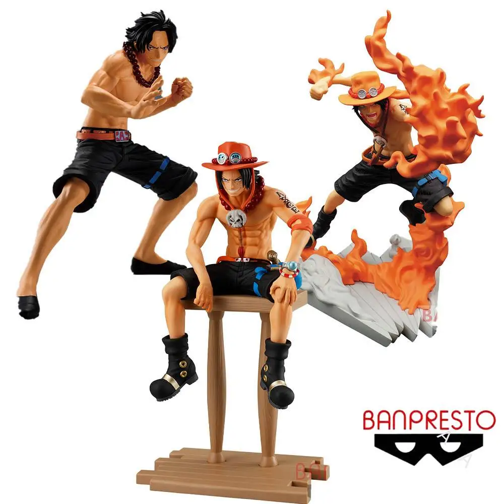 

BANDAI 3 типа ONE PIECE Moment of Battle Portgas D Ace Совершенно новые точечные товары Фигурка Модель Аниме Подлинная игрушка в штучной упаковке