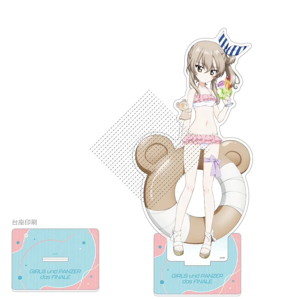 لعبة Nishi Kinuyo Darjeeling Nishizumi Miho Maho Kathowa Anchovy أكريليك حامل الشكل دمية أنيمي المفاتيح تأثيري لعبة هدية #4