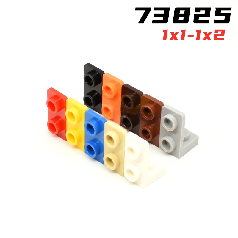 Rainbow Pig MOC Parts 73825 Bracket 1 x 1 - 1 x 2 Inverted Compatible Bricks DIY Assmble Building Blocks Particle Tech Kid Toys