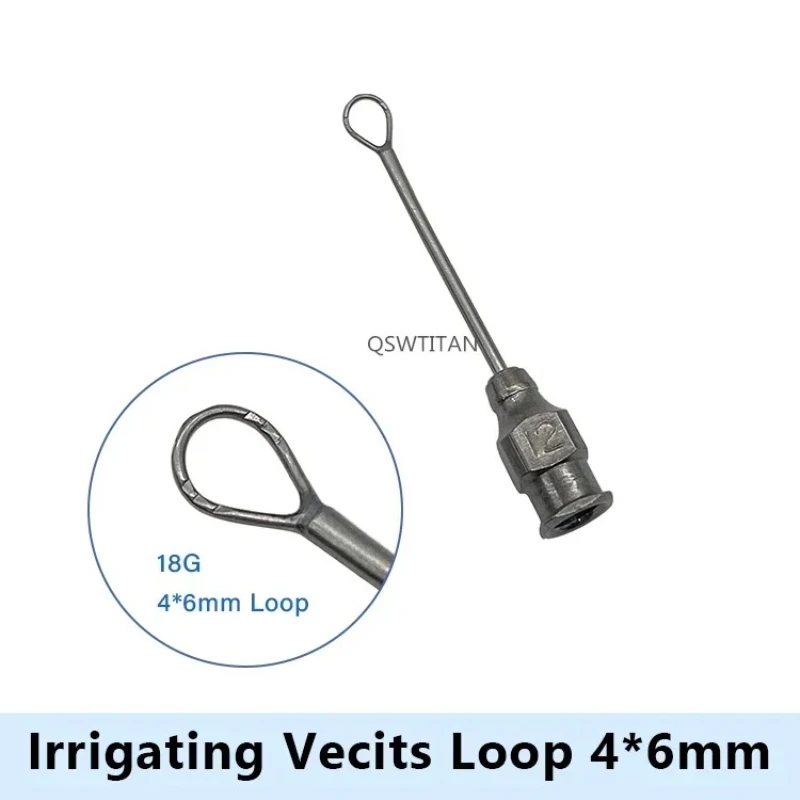 QSWTITAN حلقات عدسة العيون من الفولاذ المقاوم للصدأ عدسة حلقة طرف أداة جراحية للعين أدوات الجفن