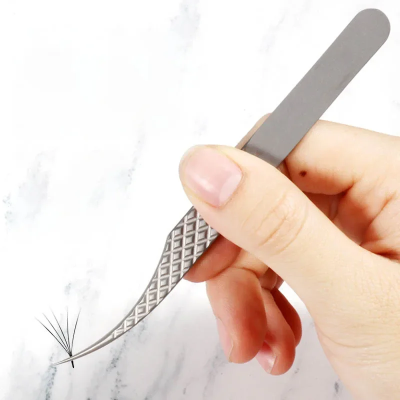 Titanium Alloy Tweezers For Eyelash Extension High Precision Anti-static Eyebrow Eyelashes Tweezers instrumentos de maquillaje