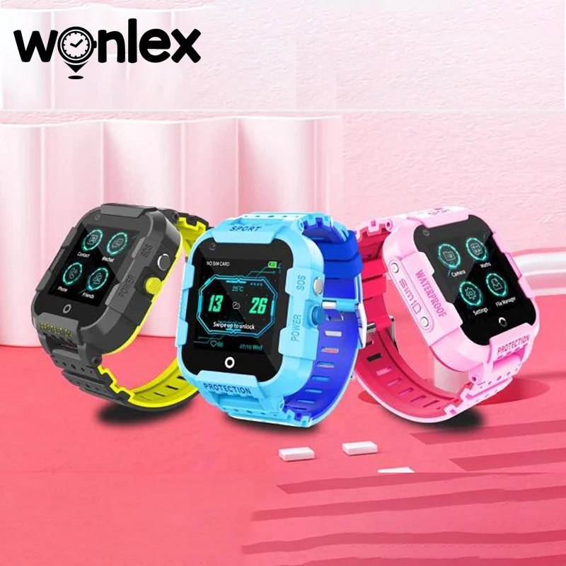 Wonlex Children's Smart Watch GPS Anti-Lost Tracker Kids Smartwatch 4G WiFi Video Call SOS GEO Fence Locator Child Watch Kt12