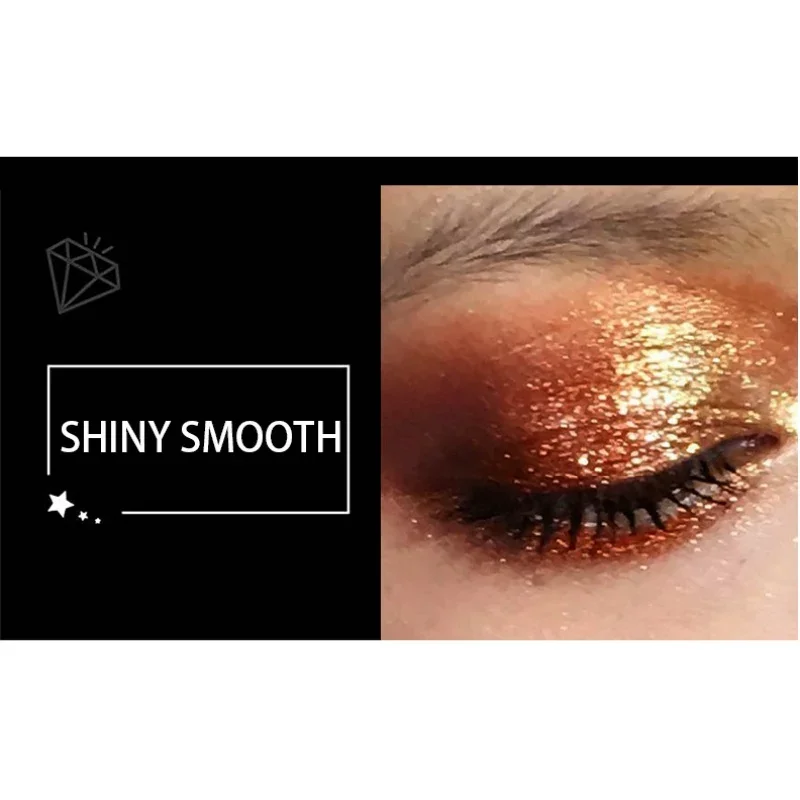 3 IN 1 Smoky Makeup Eyeshadow Diamond Liquid Pearl Shimmer Eye Shadow Double Use Liquid Glitter Lip Gloss Eye Cosmetics
