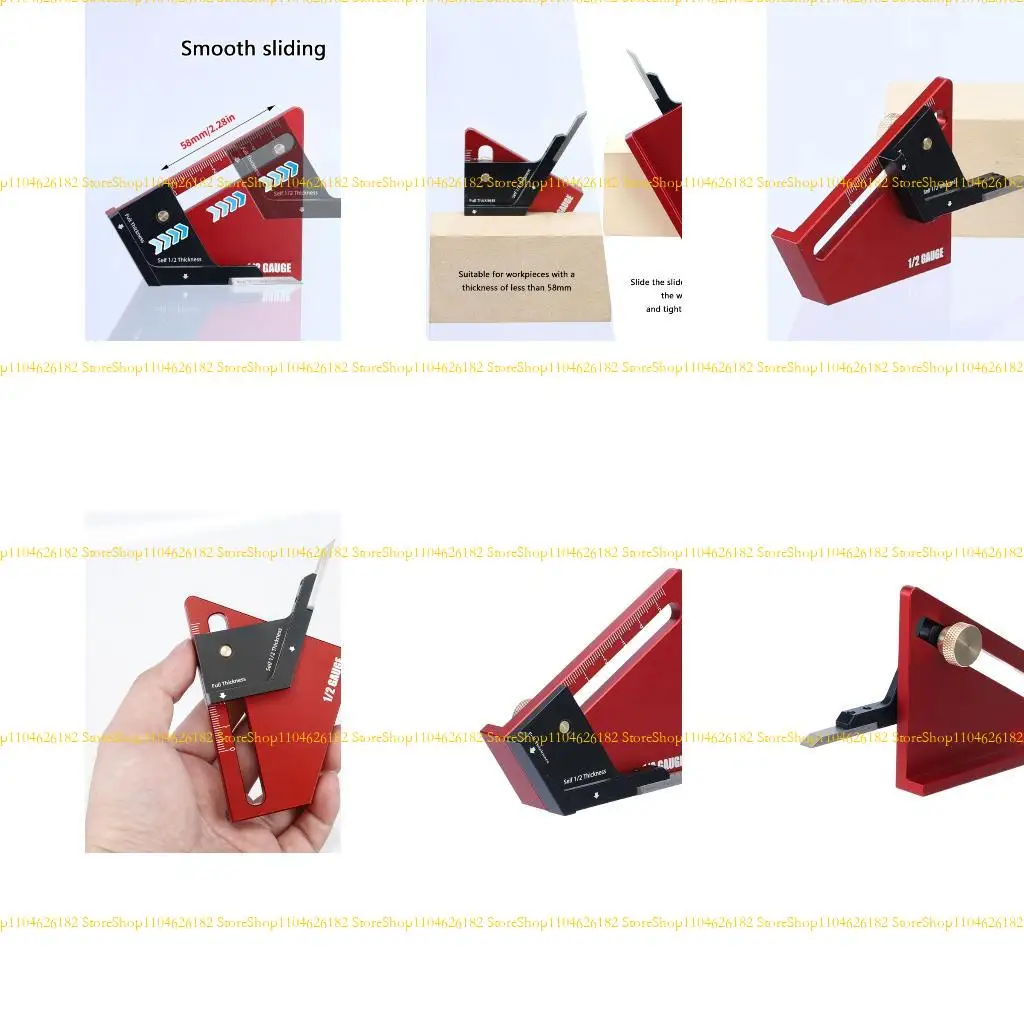 

Q2Q4 Woodworking Centering Height Gauge 0-58mm Metric Scale For Tablesaw Accessories