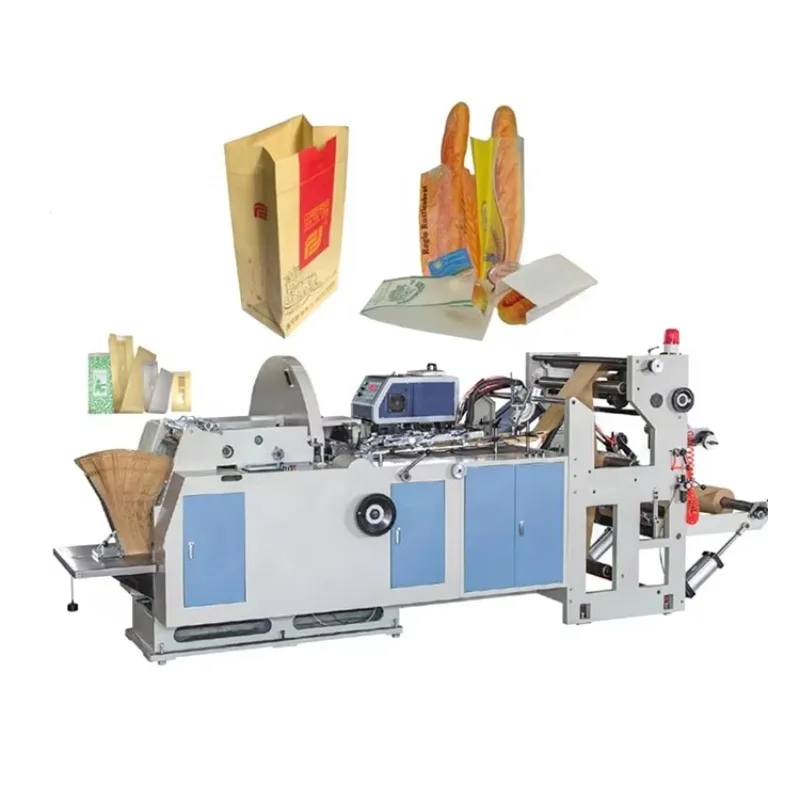 Máquina para fabricar bolsas de papel pequeñas y baratas de alta velocidad, producción de precio de fábrica