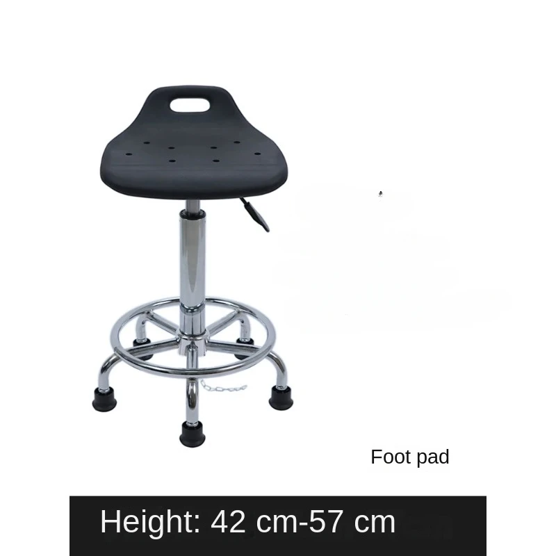Anti Static Stool Factory Workshop Workbench Stool Height Adjustable Rotating Round Stool Office Reception Chair