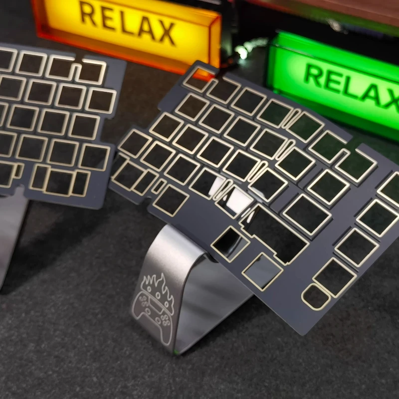 QK Alice Duo Keyboard Positionin Board Custom FR4/ALU/PC Stabilizer Mounting PlateHigh Precision Fit Gaming Keyboard Accessories