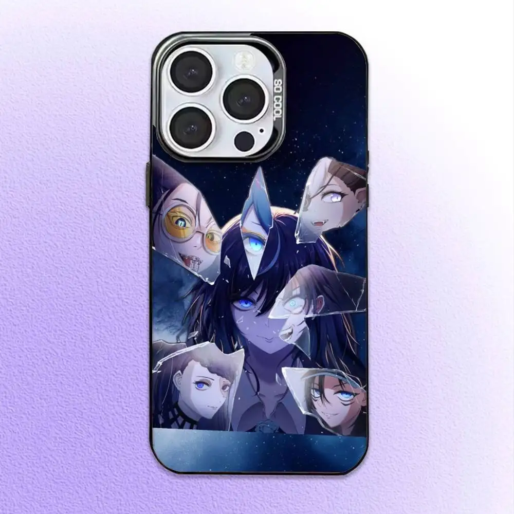 حافظة هاتف Ado Kyogen X Uta لهاتف iPhone17,16,15,14,13,12,11 Plus، Pro Max غطاء مقاوم للصدمات من الحلوى السوداء غير اللامعة