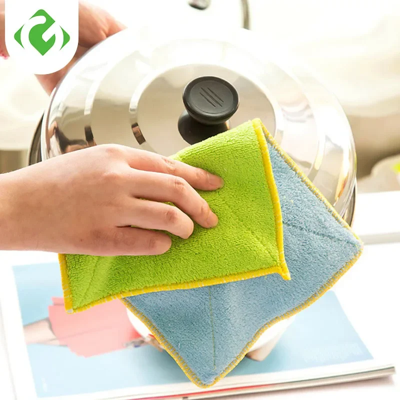 Cotton Scouring Pad small Cleaning Cloths Double layer Wash dishes Tools Economic  Washing Tableware tools