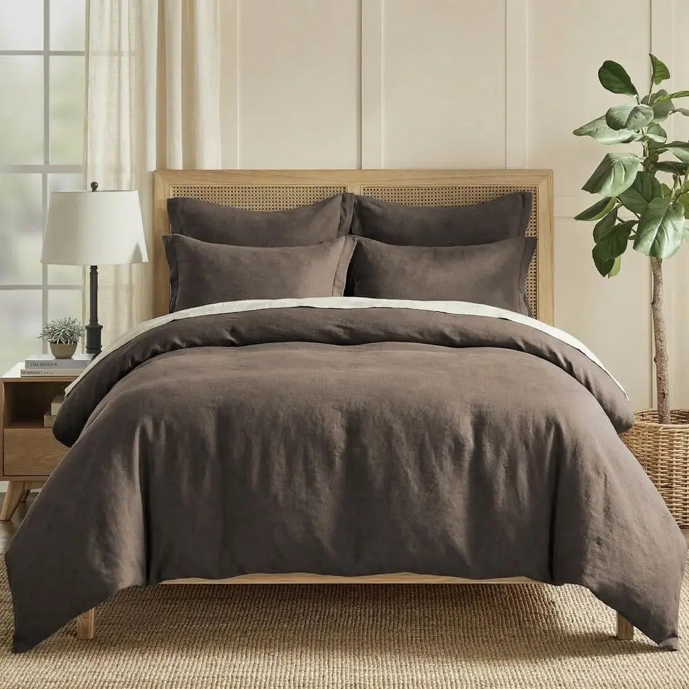 

100 French Flax Linen King Duvet Cover French Flax Washed Linen a Duvet Cover Size 106x94in.