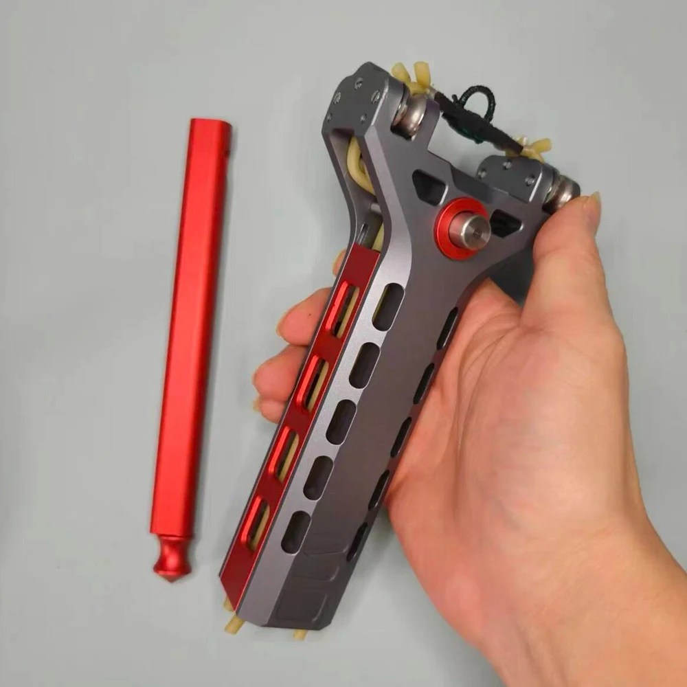 Outdoor Portable EDC Metal Material Automatic Loading Rapid Fire Launch Toy Hunting Tool