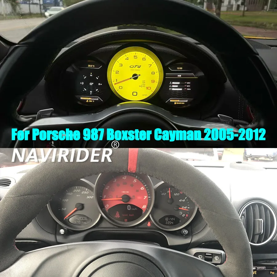 Upgrade LCD Dashboard Panel CockPit Speedometer For Porsche 987 Boxster Cayman 2005-2012 Linux Car Digital Instrument Cluster