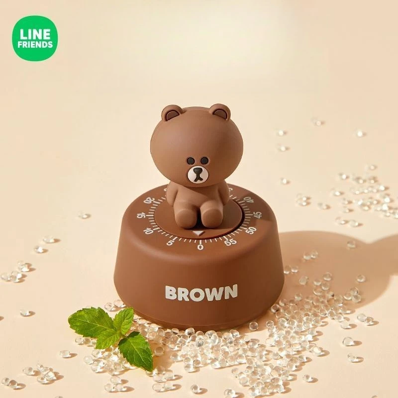 Line friends Brown Cony Sally Timer Creative High Color Value Animation Doll Student Time Management Special Electronic Timer view 2