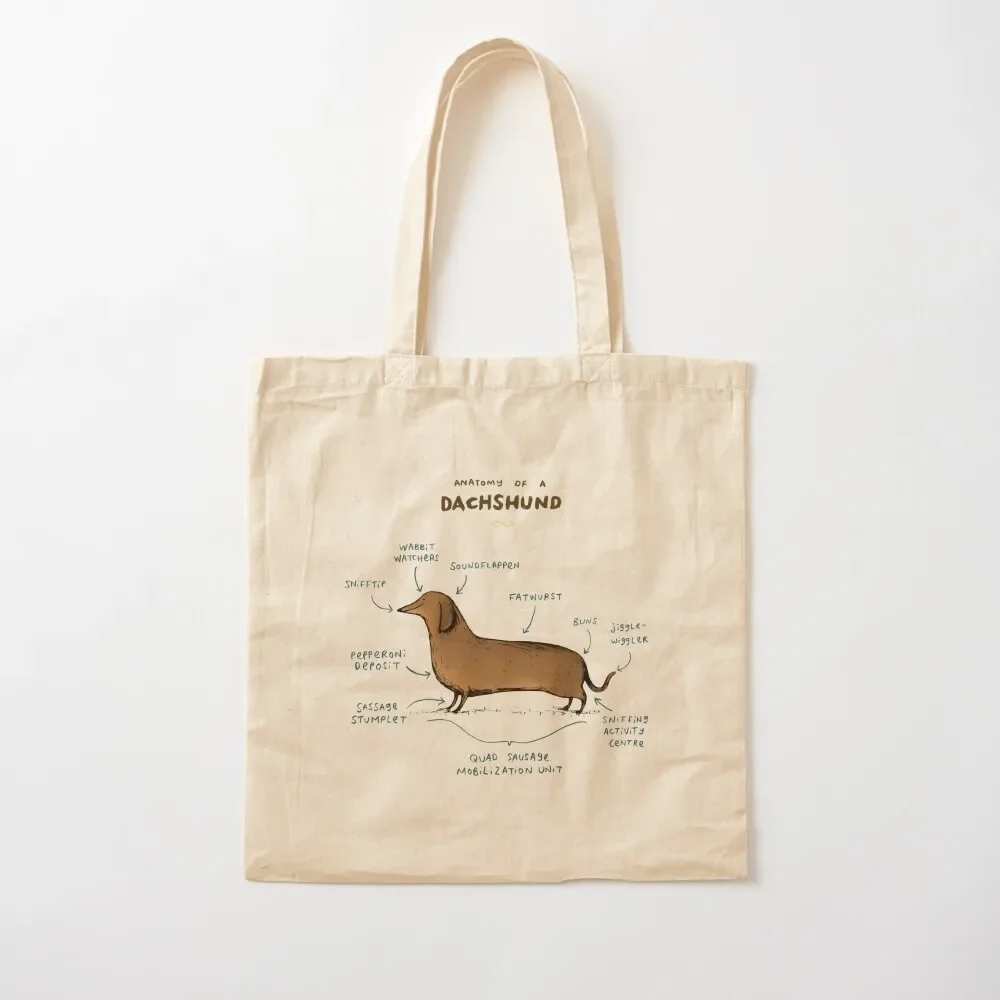 

Anatomy of a Dachshund Tote Bag tote bag canvas tote bag