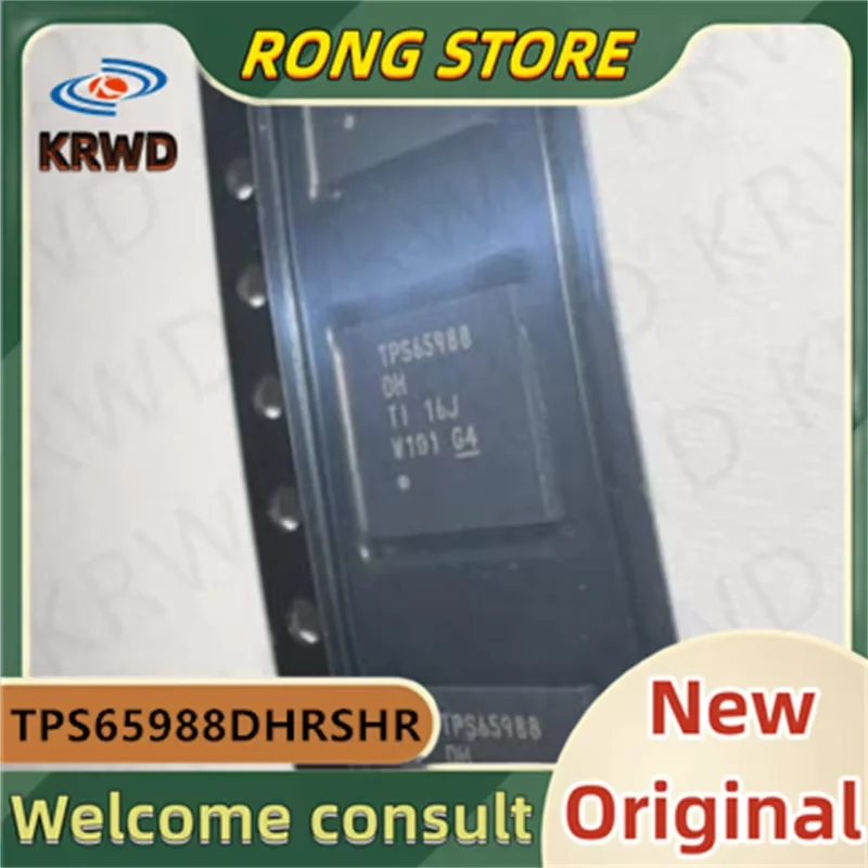 5PCS TPS65988DH New and Original Chip IC TPS65988DHRSHR TPS65988 QFN-5 Power electronic switch chip